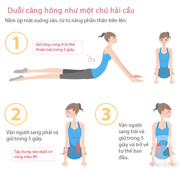 4 động tác duỗi cơ chỉ tốn 1 phút nhưng sẽ giúp bạn có vòng eo đẹp缩略图