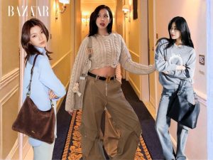 Đu trend túi xách XXL, Jisoo đụng hàng LingOrm chiếc túi này缩略图