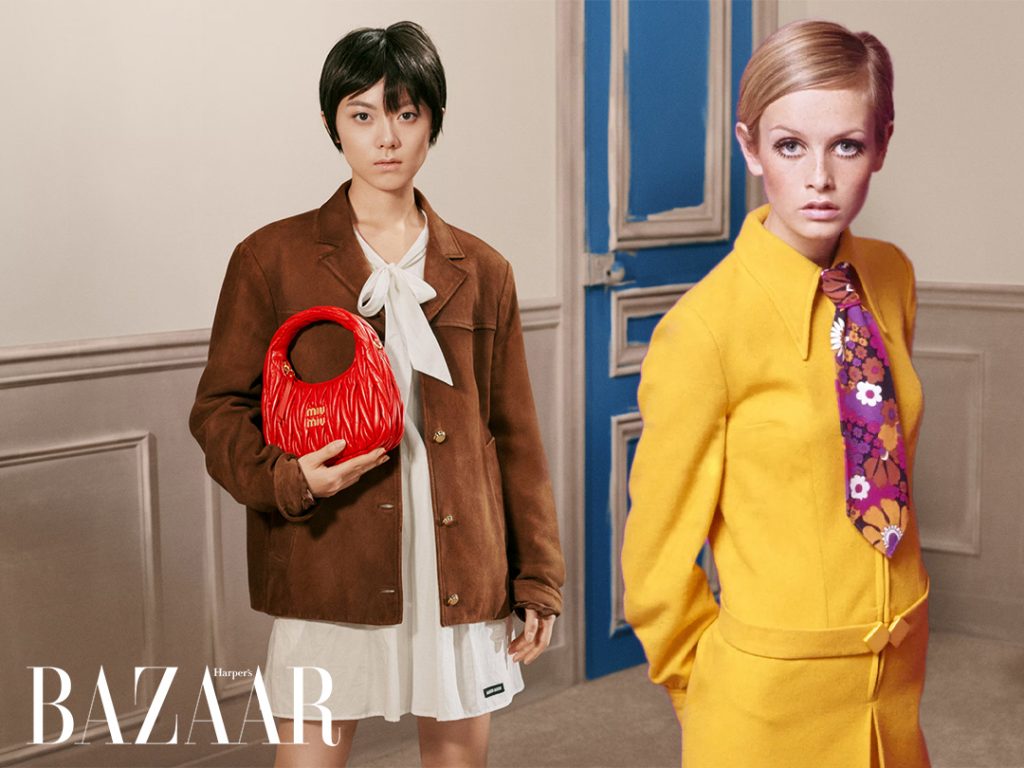 Triệu Kim Mạch và Miu Miu hồi sinh biểu tượng gamine Twiggy缩略图 Triệu Kim Mạch và Miu Miu hồi sinh biểu tượng gamine Twiggy缩略图