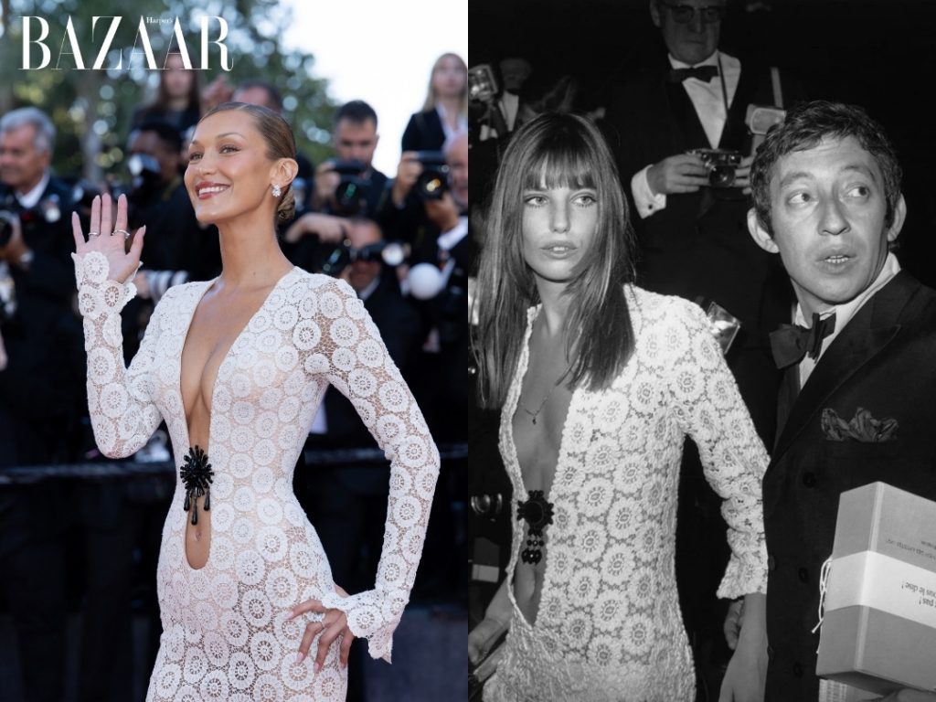 Bella Hadid tri ân Jane Birkin với khoảnh khắc đắt giá ở Cannes缩略图 Bella Hadid tri ân Jane Birkin với khoảnh khắc đắt giá ở Cannes缩略图