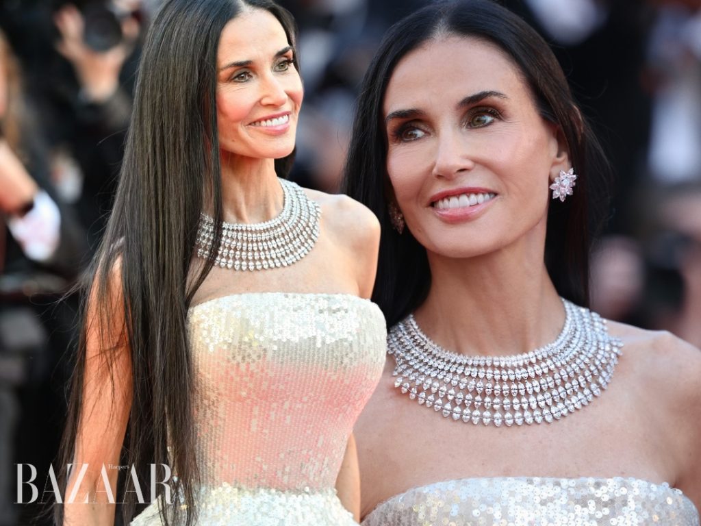 Demi Moore tựa nữ thần Ai Cập với vòng cổ Chopard缩略图
