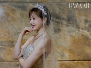 Hari Won đẹp tuyệt trần với vương miện cưới缩略图