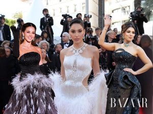 Thiết kế của thương hiệu Việt Minh Tuan Couture phủ sóng thảm đỏ Cannes缩略图