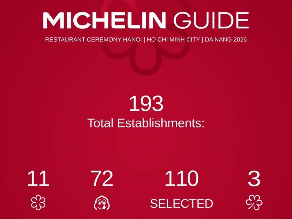 Danh sách các nhà hàng đạt sao Michelin ở Việt Nam năm 2026缩略图