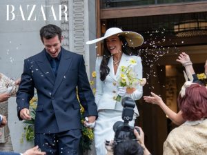 Váy cưới Dua Lipa thanh lịch như công nương Anh Quốc缩略图