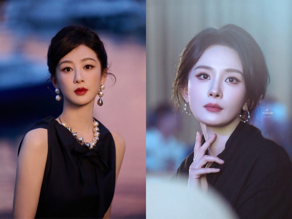 Dương Tử và Dương Mịch diện ngọc trai, biểu tượng của trí tuệ, trước thềm Bạch Ngọc Lan缩略图