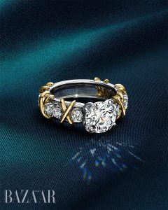 Tiffany & Co mai mối hai biểu tượng Sixteen Stone và Solitaire缩略图