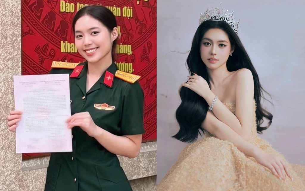 Á hậu Việt vừa được thăng quân hàm Thượng úy ở tuổi 23缩略图