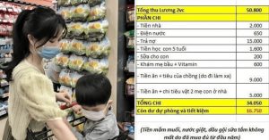 Vợ chồng thu nhập 50,8 triệu/tháng: Bảng chi tiêu tiết lộ 1 khoản chi quá thông minh, ai cũng khen缩略图