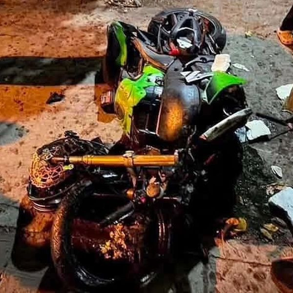 Biker “Út Lụi” tử nạn khi đang chạy xe phân khối lớn ở Nha Trang, chiếc Kawasaki hư hỏng nghiêm trọng缩略图