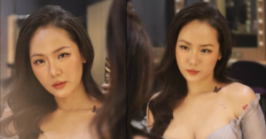 Khó rời mắt trước vẻ đẹp gợi cảm của Phương Linh khi diện váy khoe vòng một hững hờ缩略图