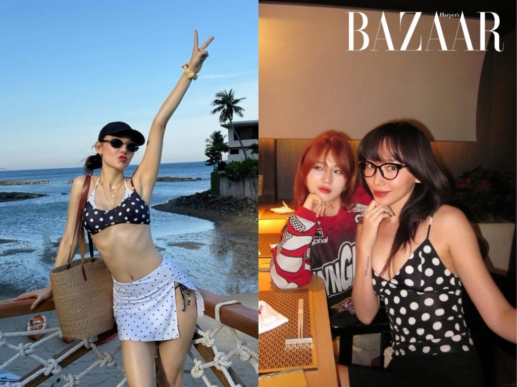 Minh Hằng, Tóc Tiên mỗi người một vẻ khi diện họa tiết chấm bi缩略图 Minh Hằng, Tóc Tiên mỗi người một vẻ khi diện họa tiết chấm bi缩略图