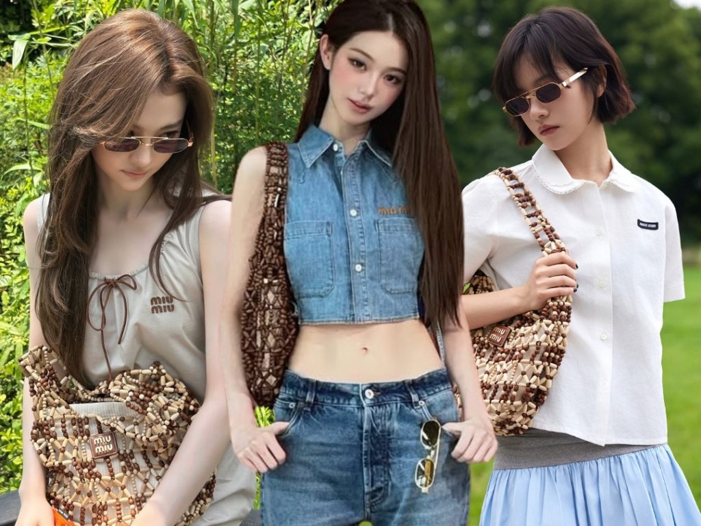 Jang Wonyoung, Ella Gross vintage cùng túi kết hạt Miu Miu Mesh Bag缩略图 Jang Wonyoung, Ella Gross vintage cùng túi kết hạt Miu Miu Mesh Bag缩略图