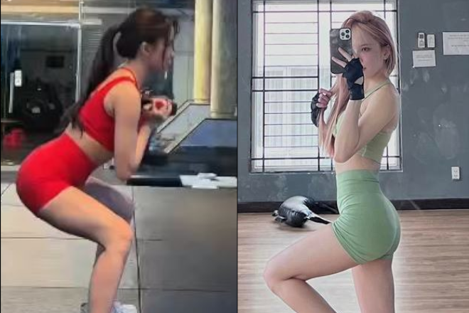 Nóng bỏng mắt với body săn chắc của Thiều Bảo Trâm khi diện đồ bó sát tại phòng tập缩略图 Nóng bỏng mắt với body săn chắc của Thiều Bảo Trâm khi diện đồ bó sát tại phòng tập缩略图