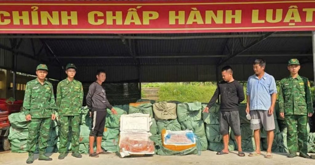 Bắt giữ vụ vận chuyển trái phép hơn 6 tấn nầm lợn, trứng gà non đông lạnh缩略图
