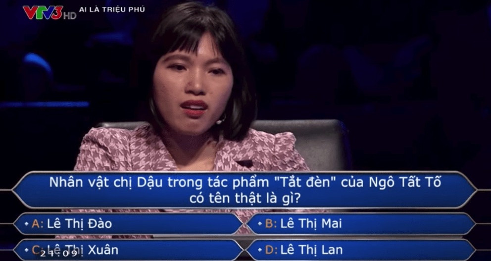 Tên thật của Chị Dậu là gì? Câu hỏi trong Ai Là Triệu Phú khiến người chơi suýt mất tất cả缩略图 Tên thật của Chị Dậu là gì? Câu hỏi trong Ai Là Triệu Phú khiến người chơi suýt mất tất cả缩略图