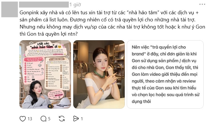 TikToker 3,3 triệu followers “xây nhà kêu gọi tài trợ từ keo dán gạch đến bếp gas” gây tranh cãi缩略图 TikToker 3,3 triệu followers “xây nhà kêu gọi tài trợ từ keo dán gạch đến bếp gas” gây tranh cãi缩略图